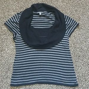 Cowl neck short sleeve sweater by Apt. 9